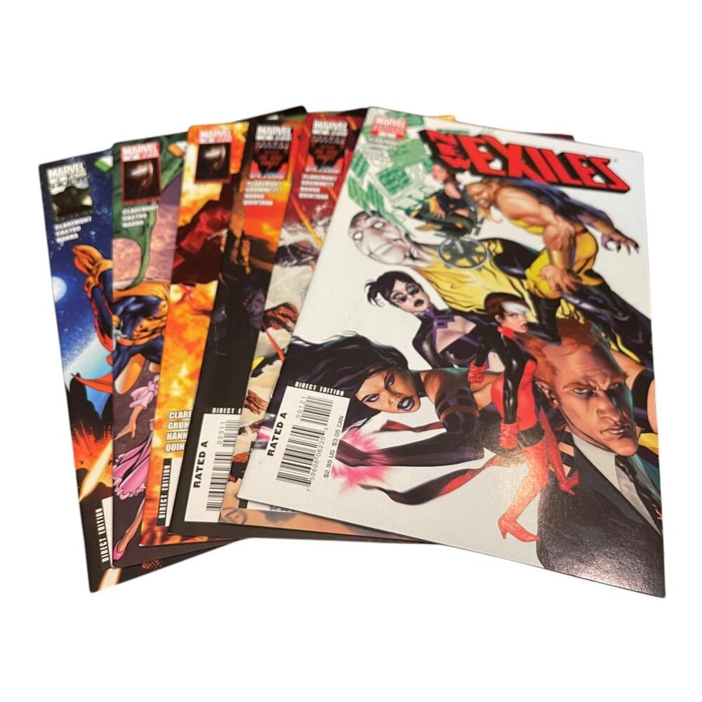 Marvel New Exiles #1-6 Claremont Grummett Hanna Quintana
